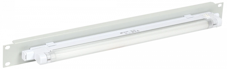 لوحة إضاءة ITK 19" لمعدات الاتصالات 1U مع مفتاح يدوي، رمادي