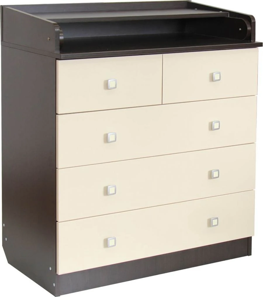 Fairy 1780 Chest of Drawers in Wenge-Beige, Model 0001044.5