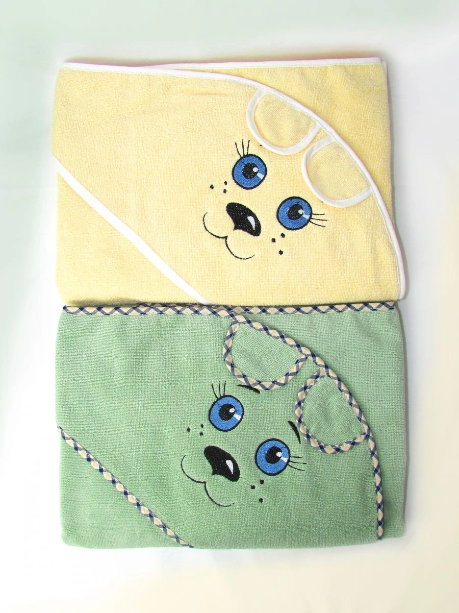 Soft Cotton Terry Hooded Towels for Kids