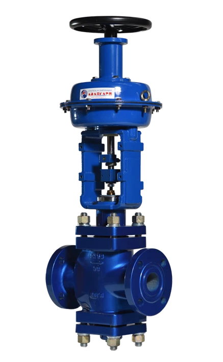 Membrane Actuated Two Seat Control Valve KR Type with MIM, DN 25-80, PN 16