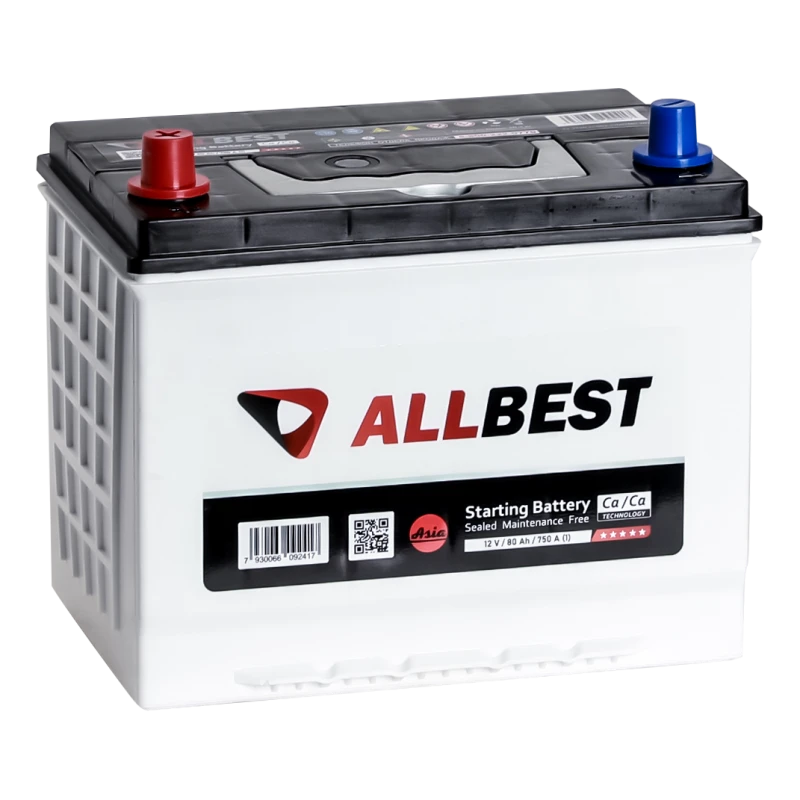 Lead Acid Starter Battery for Internal Combustion Engines 12V 80Ah ALLBEST