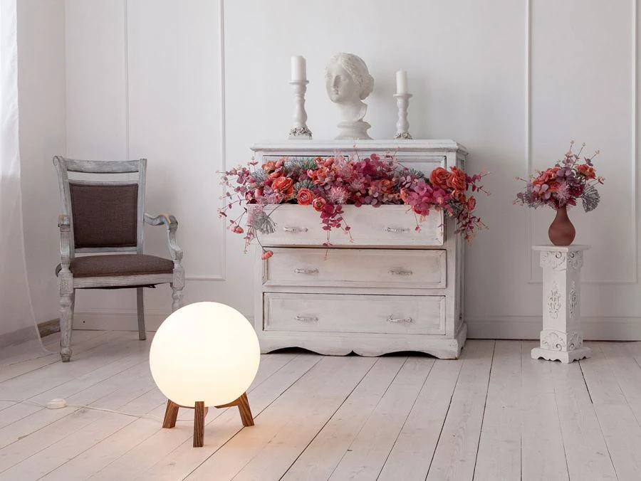 Sphere Shaped Wood_S 35 (PRO LED) IP40 3000K Light