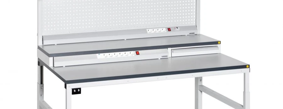 Ergonomic Dual-Level Work Surface Enhancement for Classic Tables, Viking: PO-IP