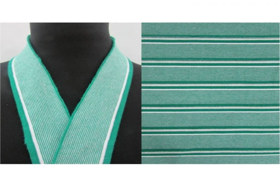 Elastic Jersey Fabric for Collars - 70% Cotton, 25% Polyester, 5% Lycra