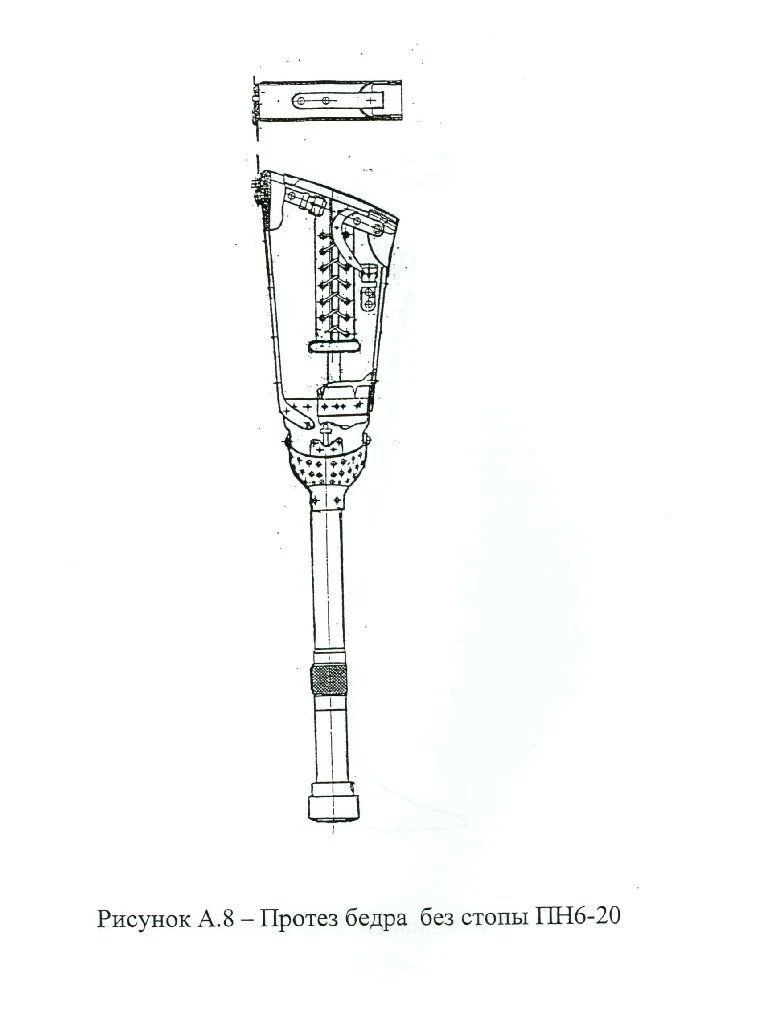 طرف صناعي للفخذ بشريط جلدي PN6-20