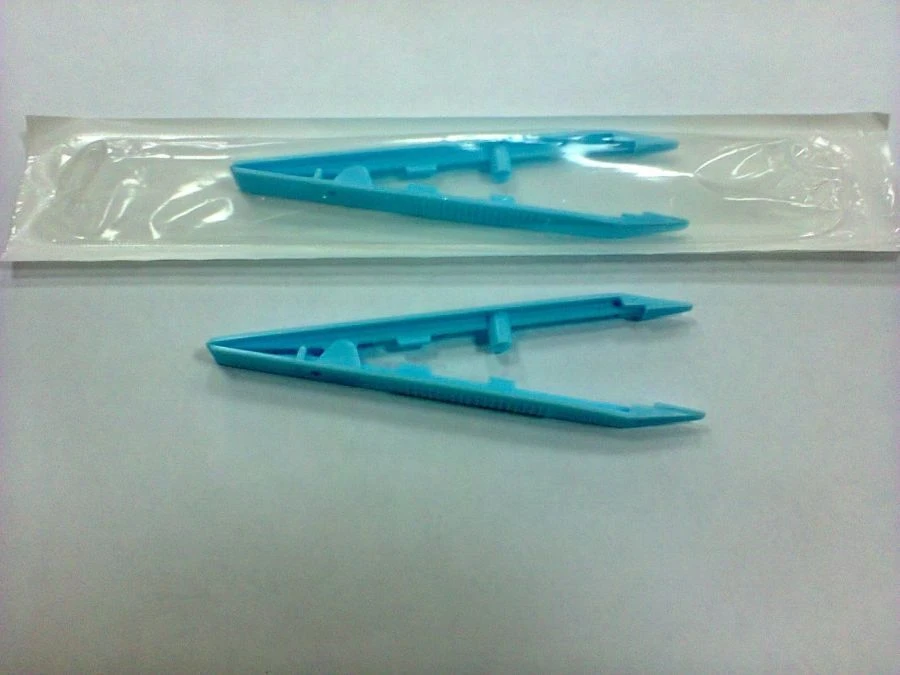 ملقط بوليمري معقم للاستخدام مرة واحدة 125 مم