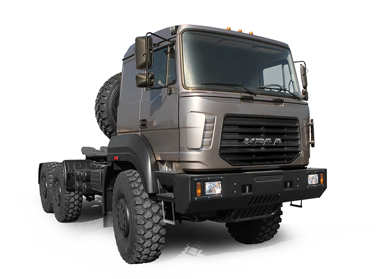 Truck tractor Ural 63704-7151 (Equipment variants: ZF 16S2220, 16S1820 or ZF KAMA 2220, 1820; clutch: Weichai)