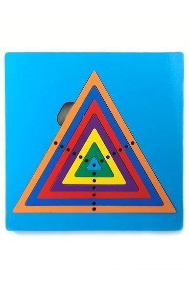 Rainbow Web Game - Triangle Shape Puzzle