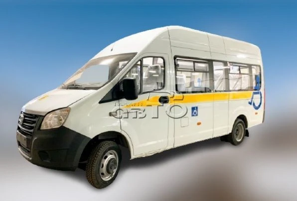 Bus for transporting passengers with disabilities, modification 222073 on GAZelle NEXT base
