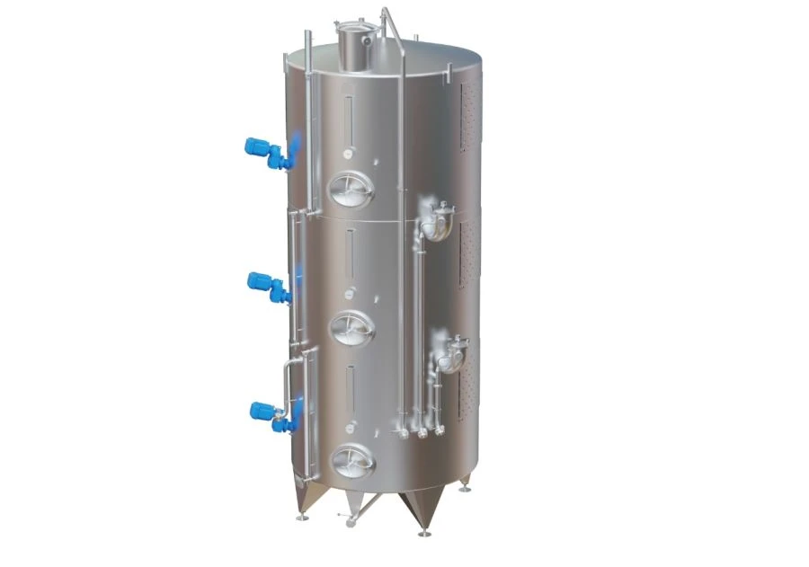 Three-Section Vinificator for Wine Production - AEMP Series