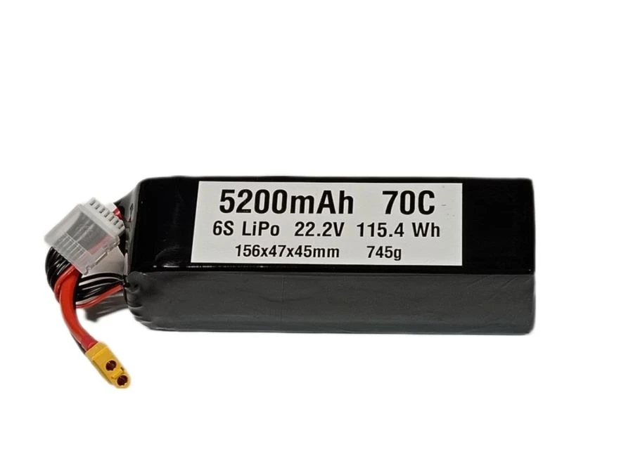 High-Power Lithium Polymer Battery 22.2V 5200mAh