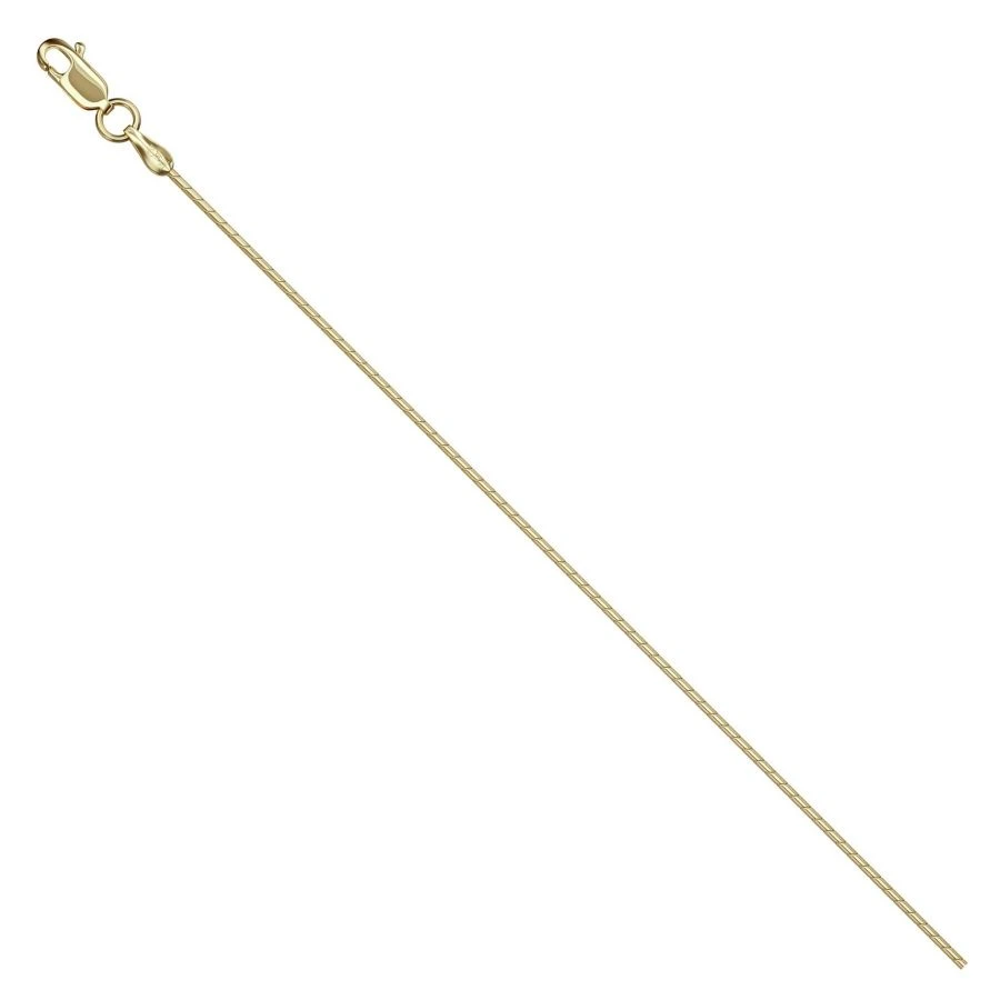 Bracelet in 585 yellow gold Gourmet forged round with diamond facet NB15-022 0,5MM 25SM 3,32G