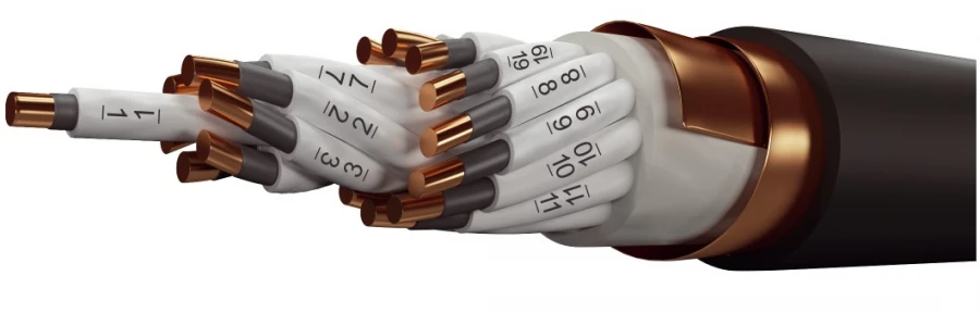 كابلات التحكم المقاومة للحريق مع عزل بوليمر، غير قابلة للاشتعال