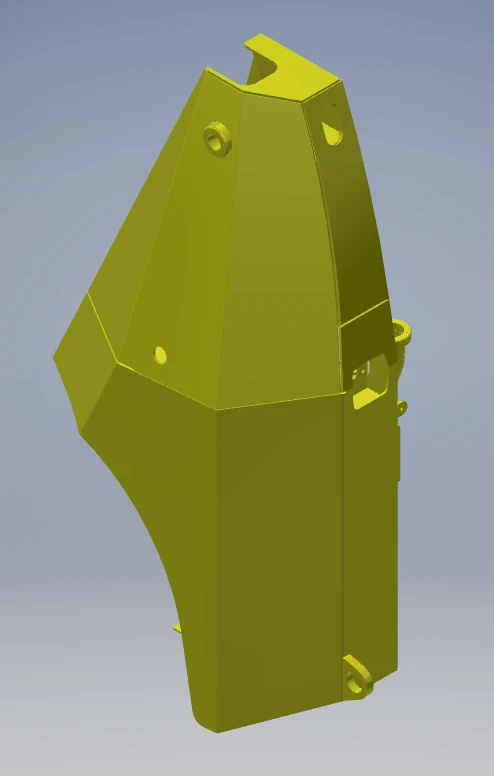 Left Side Panel for ANT Mini Loaders 801.10.11.000