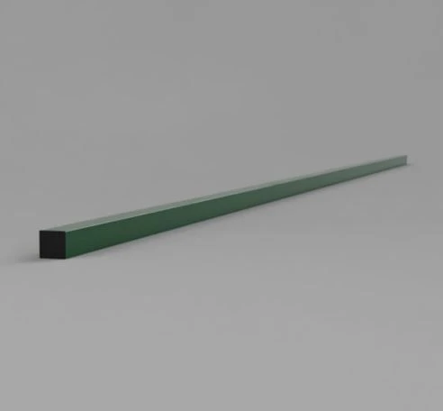 عمود فولاذي مجلفن 60x60x1.5مم مع طلاء بوليمري