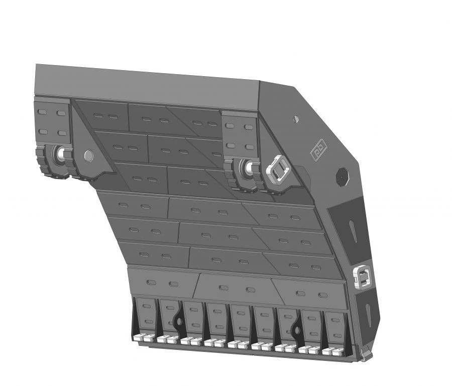 PC-4000.FS-22 Straight Back Wall Bucket 22m3 for Excavators