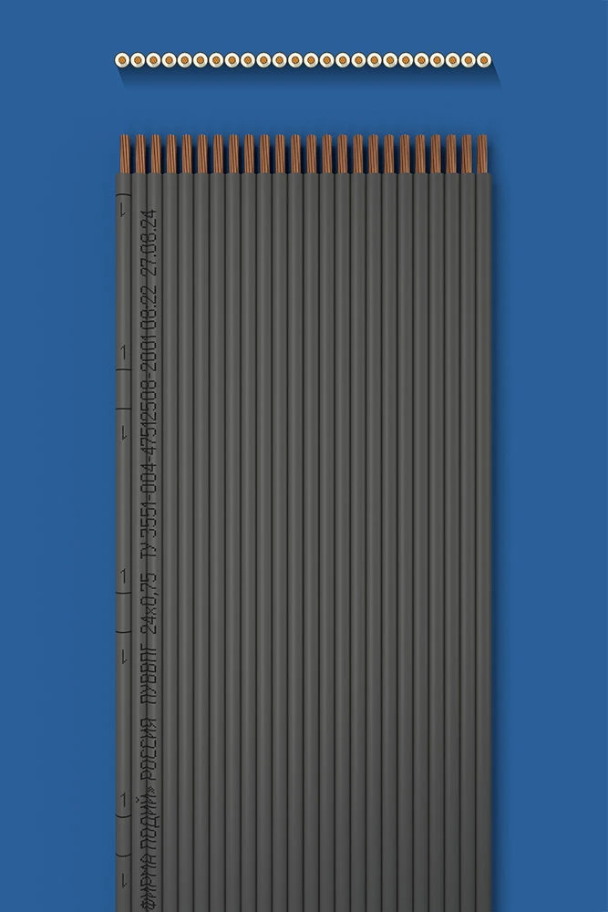 سلك تركيب مسطح بعزل مزدوج PUVVPG 24x0.75