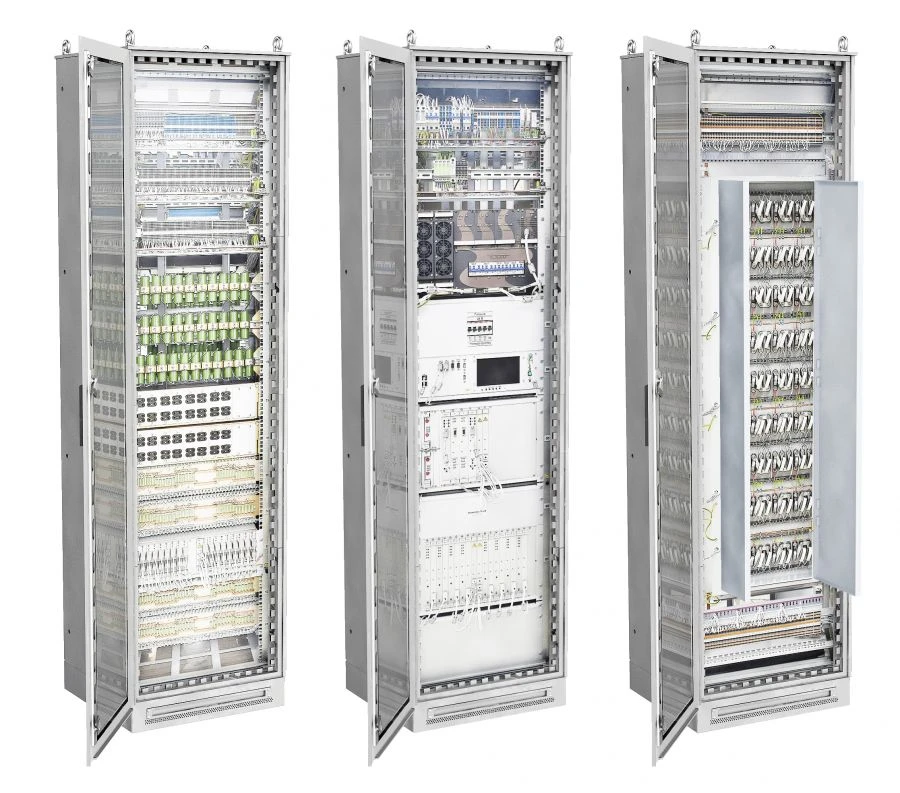 Automatic Locking System with Tone Rail Circuits, Centralized Equipment Placement in 19-Inch Cabinets