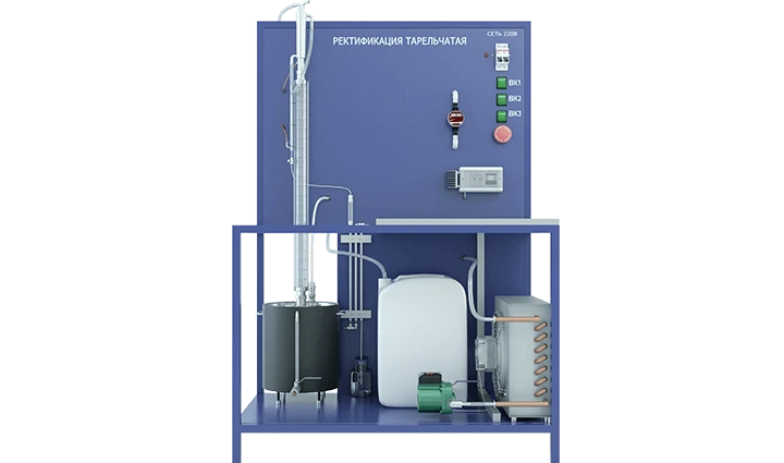 نظام المختبر للتقطير مع نظام تبريد PAKH-RUM-T-R