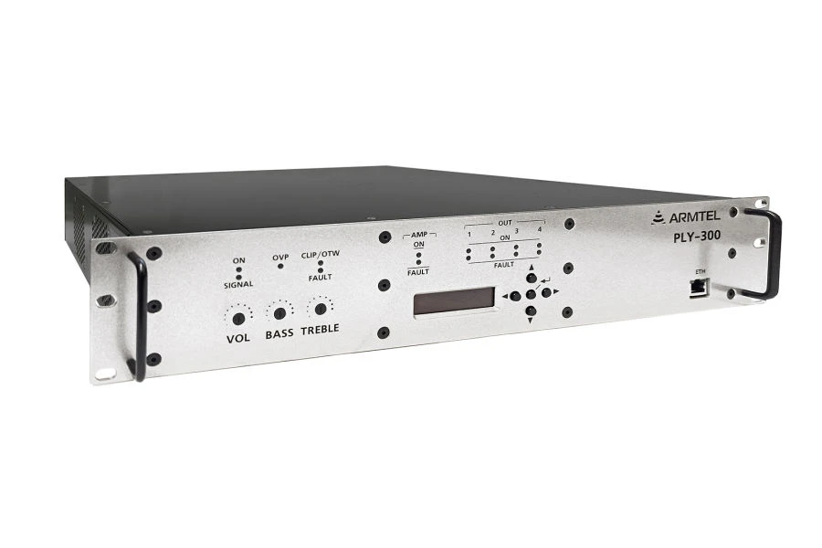 PLY-300 IP Amplifier for Wired Public Address Systems