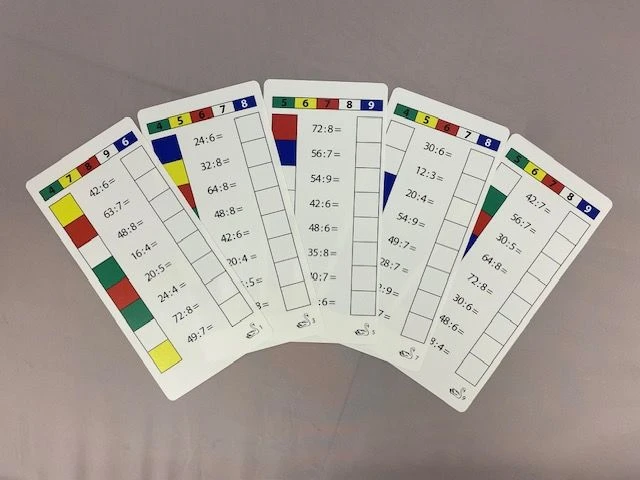 Multiplication and Division Flashcards Set for 4/7/8/9, #11