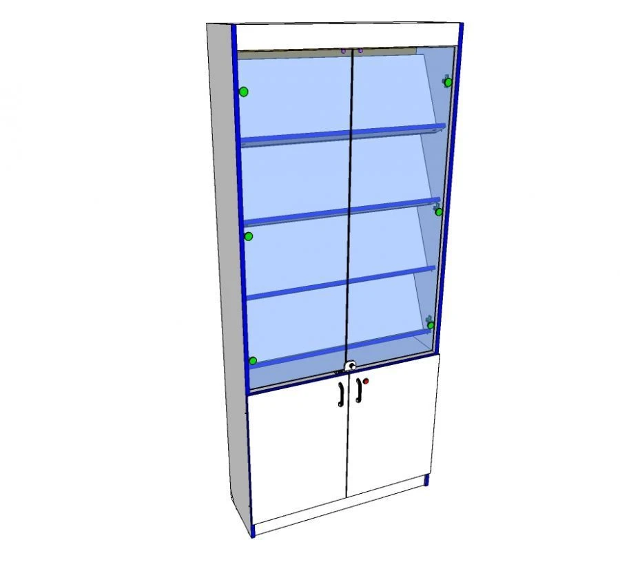 Wooden Display Case for Exhibition and Demonstration