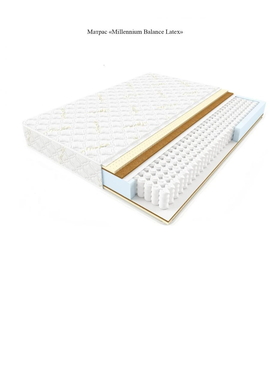 Orthopedic Spring Mattress Millennium "Balance Latex