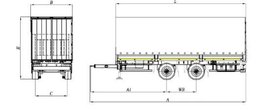 CTTM CARGOLINE Cargo Trailer with Tent and Frame - 8723N2