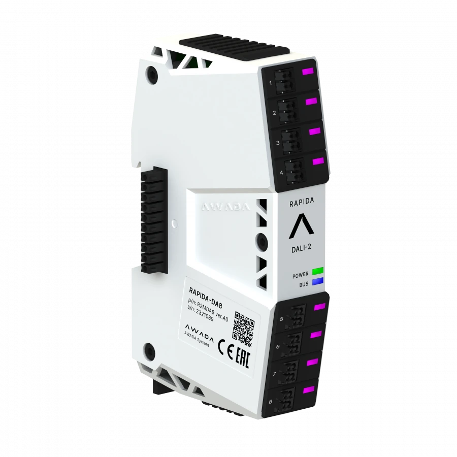 وحدة التحكم في الإضاءة DALI RAPIDA-DA8