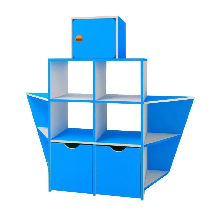 رف الكتب "سفينة ذكية" للأطفال، موديل 40072