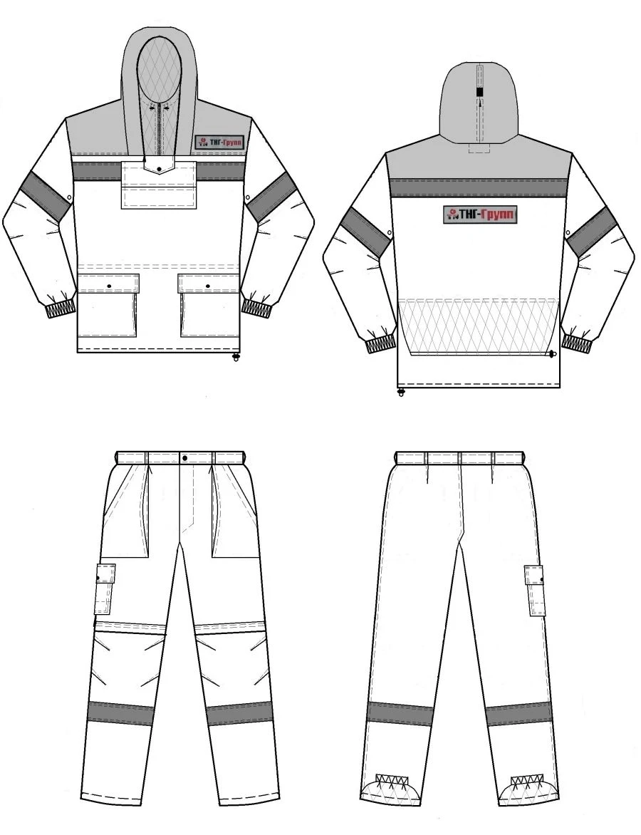 Men's Protective Suit with Jacket, Pants, and Mosquito Netting