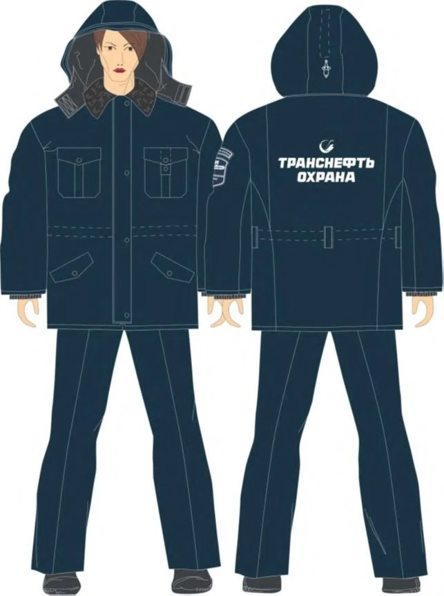 Women's Insulated Jackets for Transneft Security Staff, Product Code KU