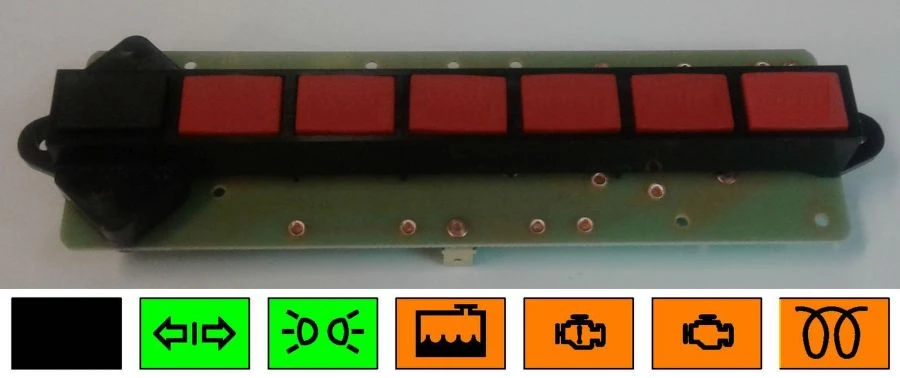 Control Lamp Block for Vehicle Systems 2312.3803-39