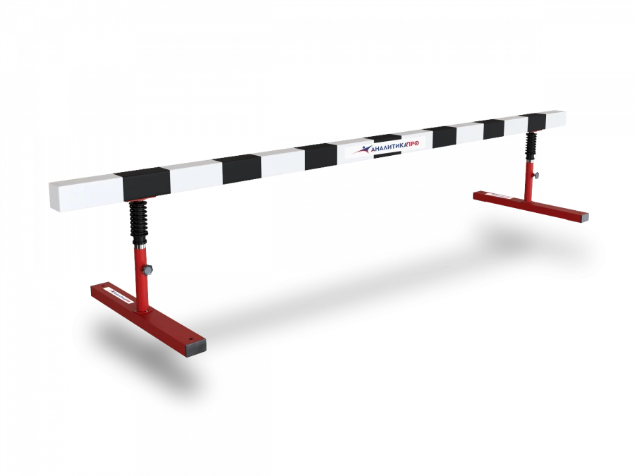 Running Barrier for Steeplechase with Adjustable Height
