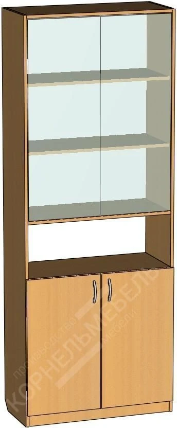 Glass Display Cabinet with Niche