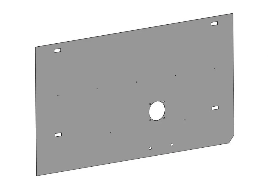 لوحة الألياف الزجاجية بوليستر لتغليف المركبات 5299-132-5502024-03