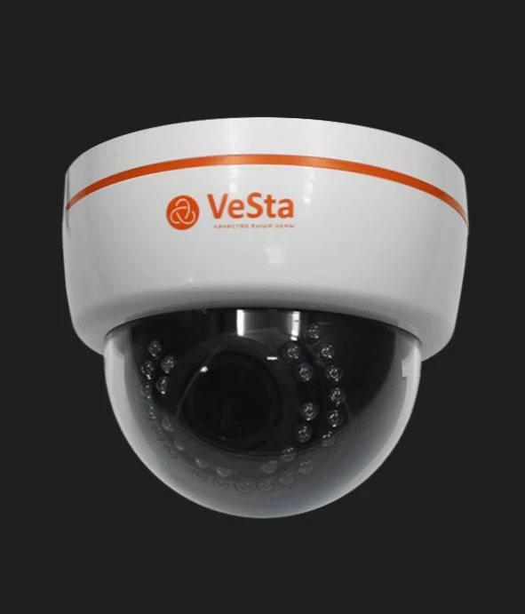 Dome Security IP Camera with 3 Megapixels and 6mm Lens VC-3321