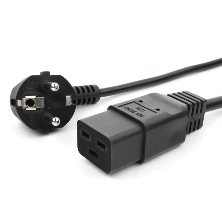 3-Core Power Cable PVS-AP 3*1.5 S22C19-250-16-1.8, Black, 1.8m
