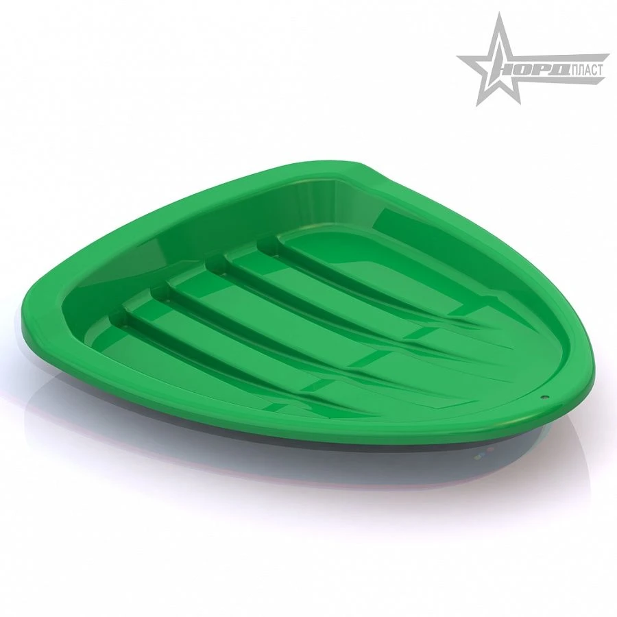 Children's Green Sleds for Fun Winter Sliding