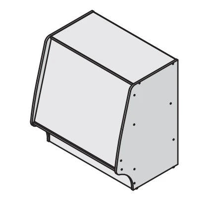 كونتر عمل خشبي للأعمال التجارية - سلسلة فريغات