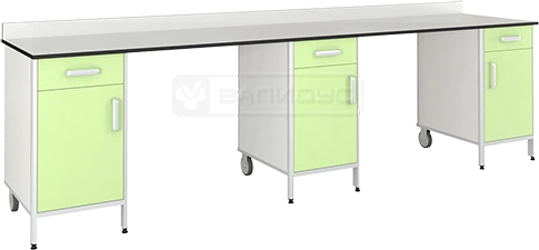 Three-Drawer Work Table with Aluminum Profile - SMT1-2700K