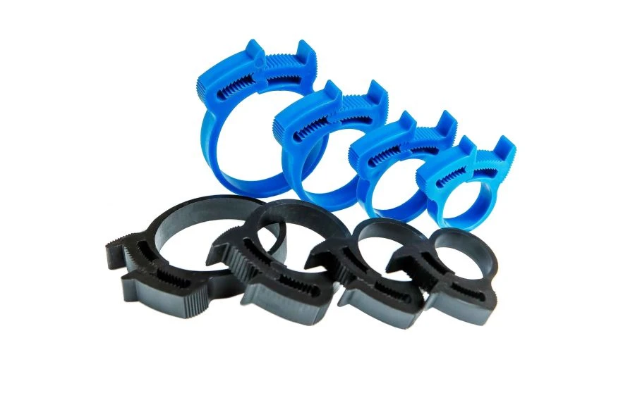 Heavy-Duty Plastic Clamp for Round Elements - Clip-Track 33-29 (PA66)