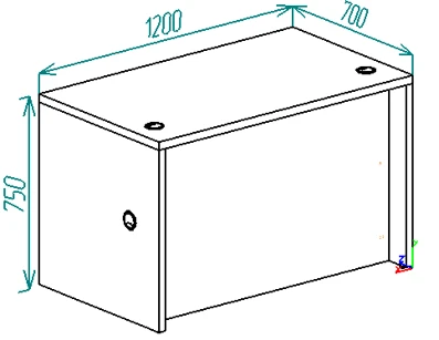 Work Table 1200 with Laminated Surface