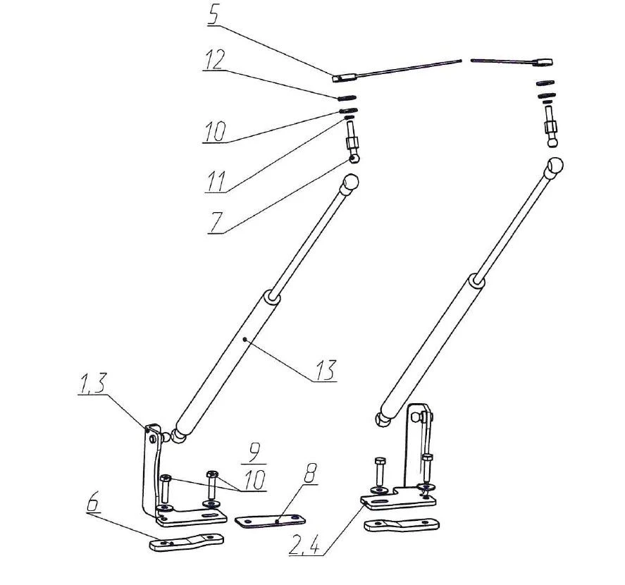 جهاز رفع غطاء المحرك بسلاسة لسيارة كيا سبورتاج (2016-)
