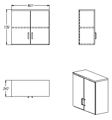 Wall Cabinet for Storage - Series 412.80