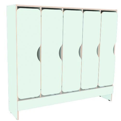 Children's Clothing Cabinet Five-Sectional