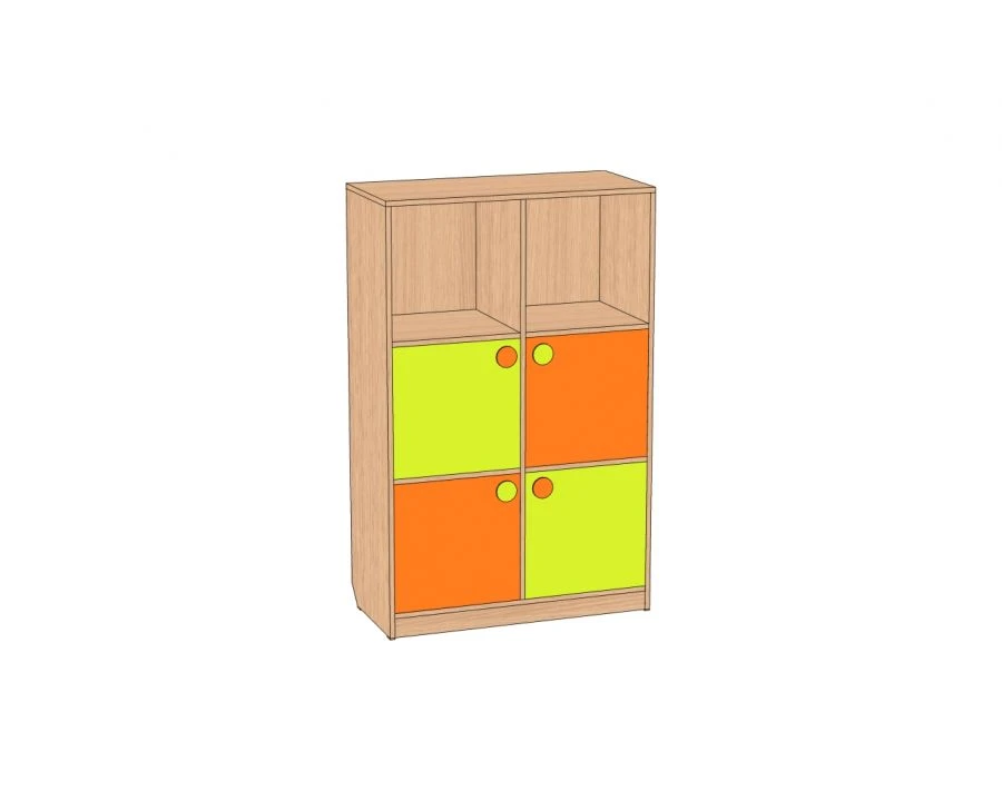 Children's Toy Storage Wall "Rubik's Cube" SI-KR6-F2