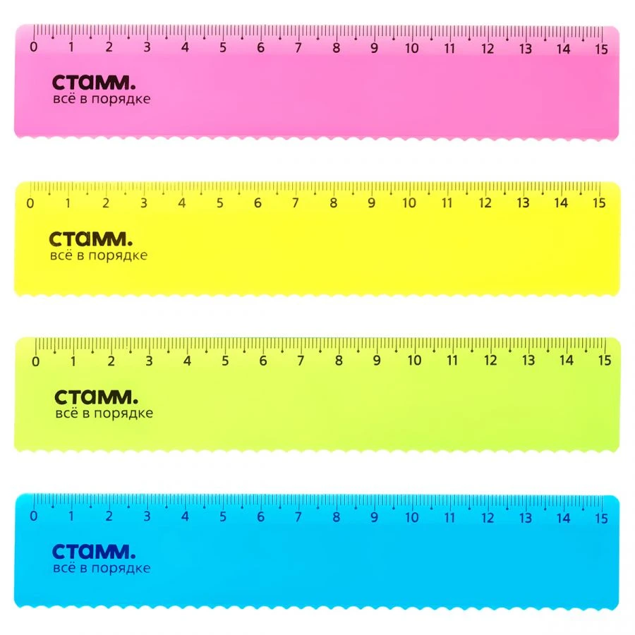 Plastic 15cm Ruler STAMM
