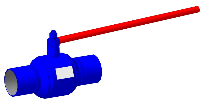 Ball Valve DN100 PN1.6 MPa for Aggressive and Non-Aggressive Fluids