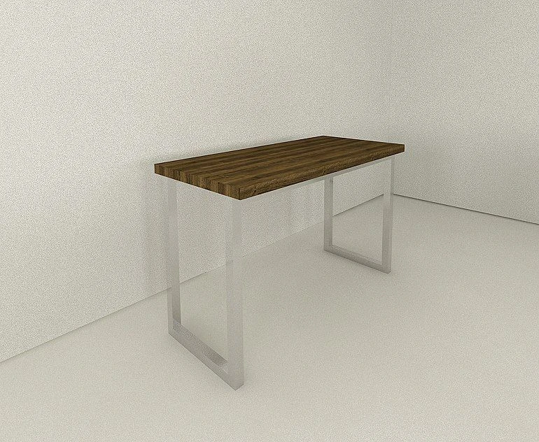 Rectangular Meeting Table with Solid Wood Top